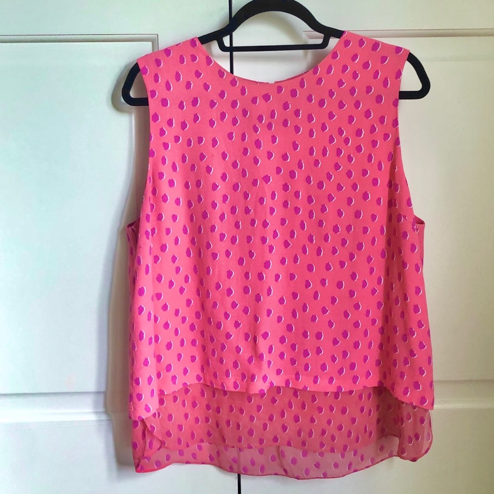 Kate Spade Flamingo Dot Double Layer Tank XL